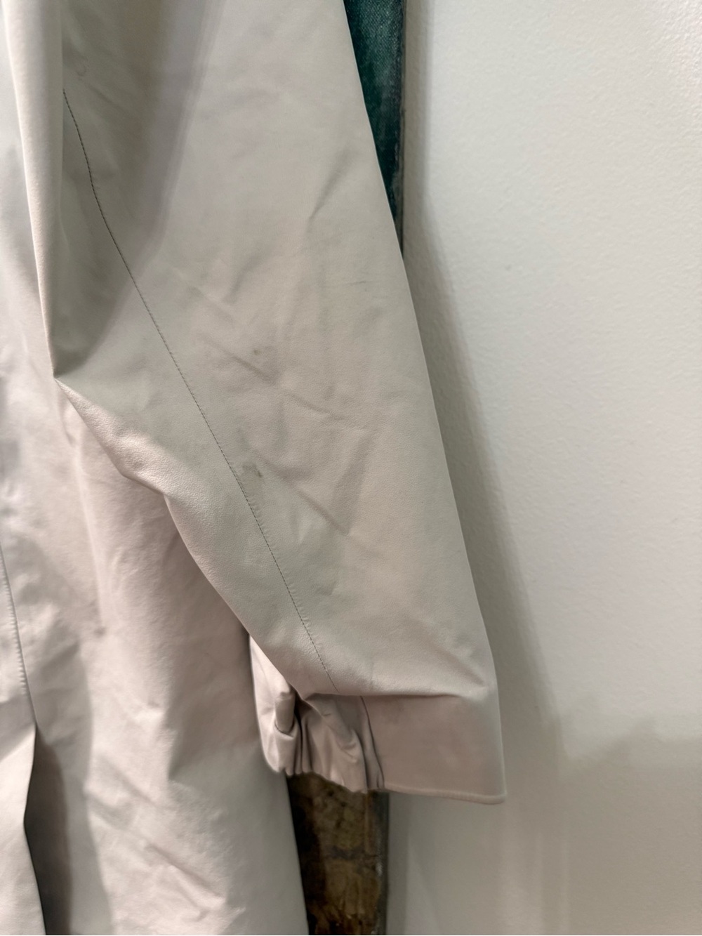Arc'teryx Women's Hooded Raincoat in Light Beige - Picture 7 of 11